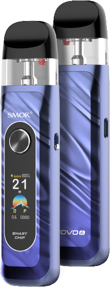 SMOK NOVO 6 Pod Kit CRC – 40W Compact Vape Device with Display - Blue Colour