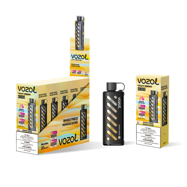 Vozol Gear Shisha 30K in Mango Freeze Flavor