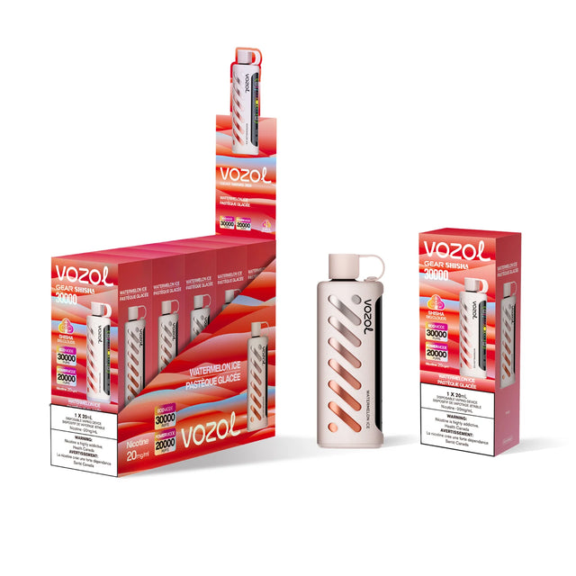 Vozol Gear Shisha 30K in Watermelon Ice Flavor