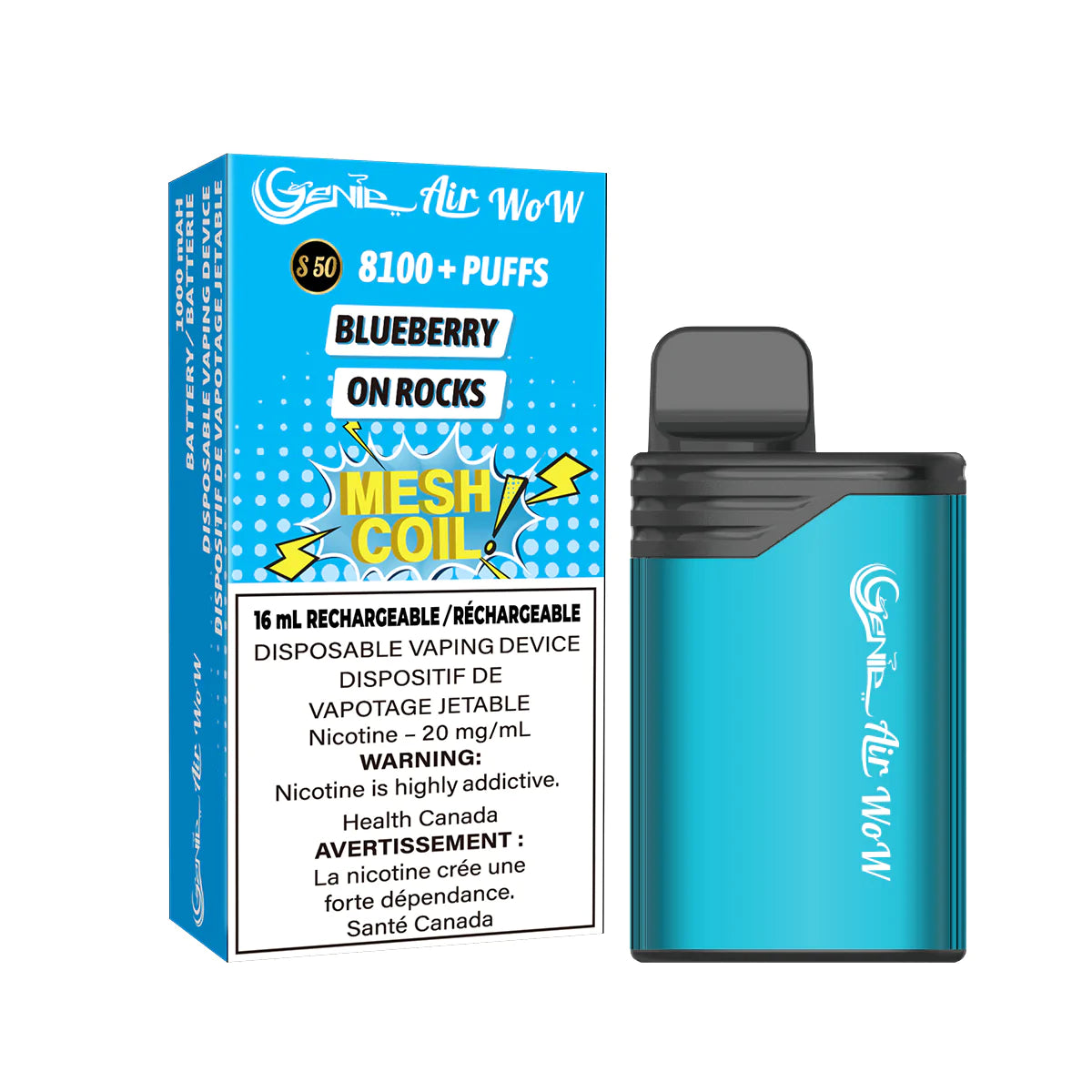 GENIE AIR WOW - BLUEBERRY ON ROCKS (SYNTHETIC)