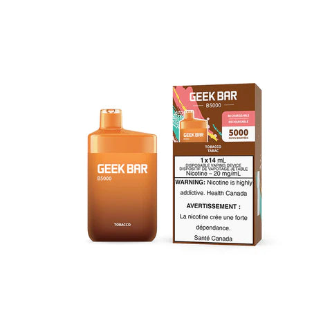 GEEK BAR B5000 DISPOSABLE - TOBACCO