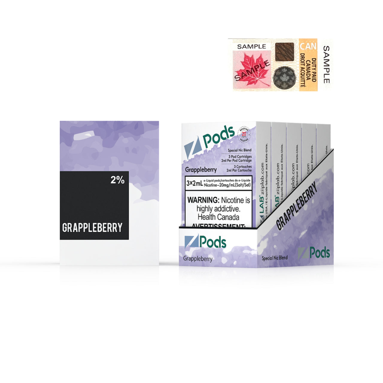 Grapple Berry  - Z PODS ( SUPREME NIC BLEND)