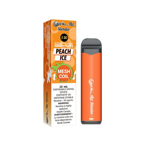 Peach Ice - Genie Air Slender 5000 Puffs-  Synthetic