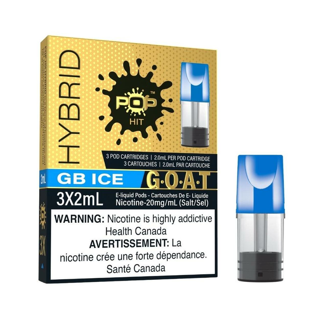 GB ICE -  G.O.A.T SERIES - POP HYBRID STLTH COMPATIBLE PODS