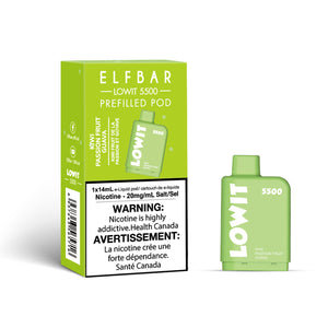 Kiwi Passionfruit Guava  - Elf Bar Low it 2500 Puff Prefilled Pod
