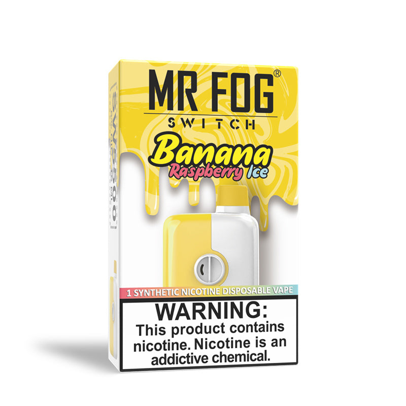 RASPBERRY BANANA ICE - MR FOG SWITCH 5500 PUFFS – Quality Vapes