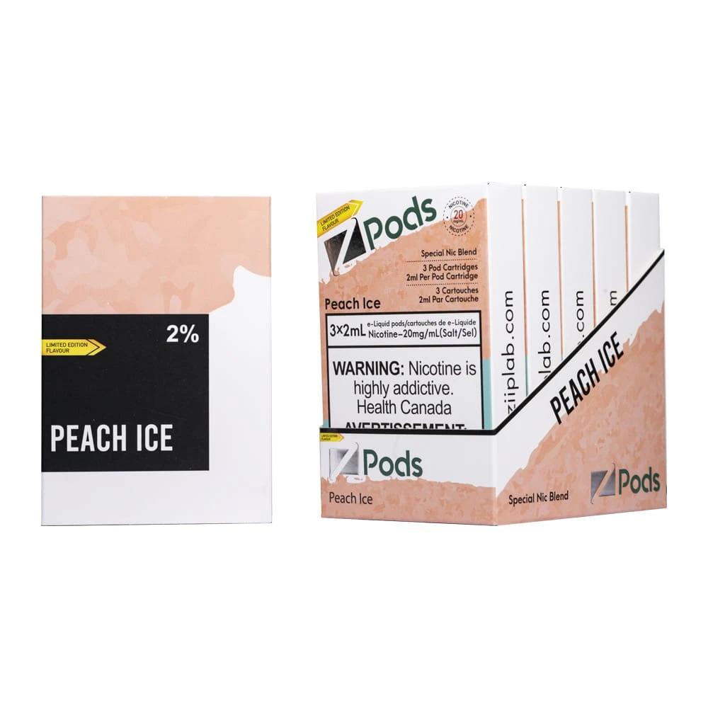 PEACH ICE  - Z PODS ( SUPREME NIC BLEND)
