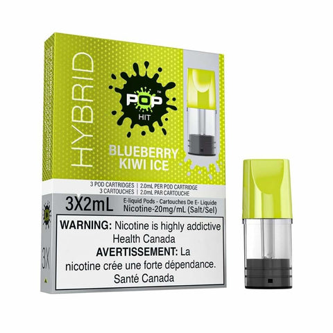 BLUEBERRY KIWI ICE- POP HYBRID STLTH COMPATIBLE PODS