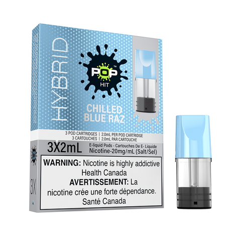 CHILLED BLUERAZZ- POP HYBRID STLTH COMPATIBLE PODS